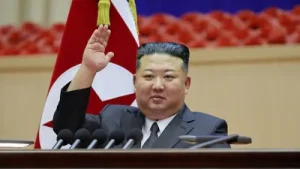 North Korean leader Kim Jong Un visited China on Saturday, inaugurating a new bridge that