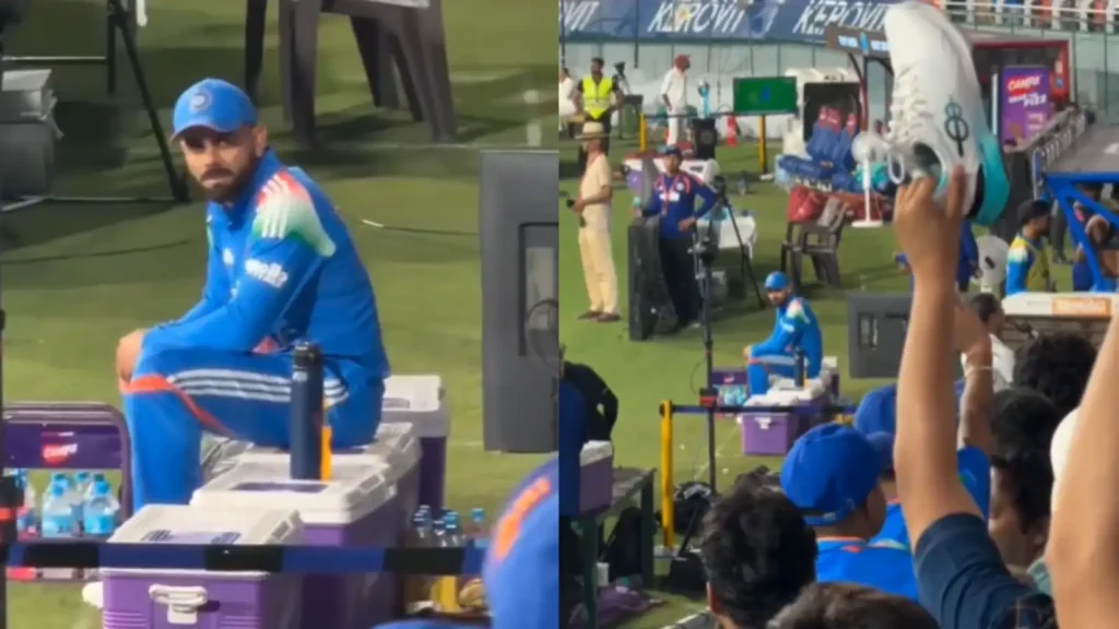 Star India batter Virat Kohli shared a hilarious moment with a fan during the third ODI