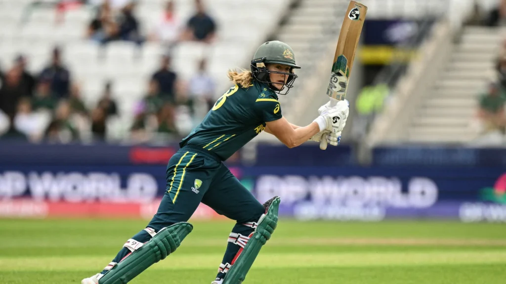 Veteran Australian all-rounder Ellyse Perry's half-century powered Australia to a two-wicket
